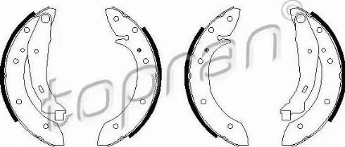 Topran 720 351 - Brake Shoe Set www.autospares.lv