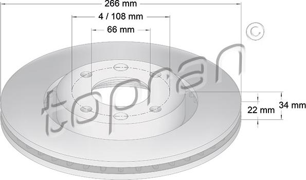 Topran 720 247 - Тормозной диск www.autospares.lv