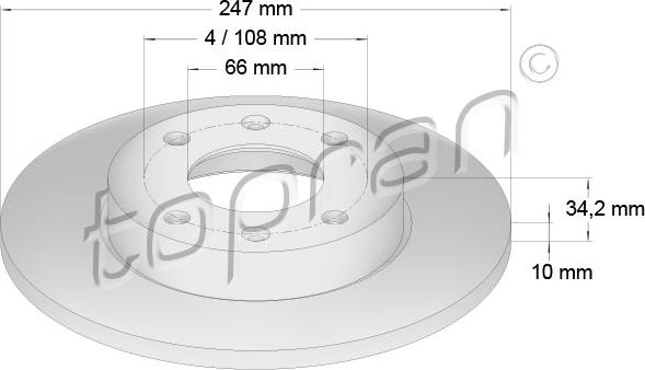 Topran 720 239 - Bremžu diski autospares.lv