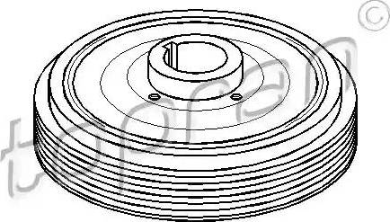 Topran 721 968 - Piedziņas skriemelis, Kloķvārpsta www.autospares.lv