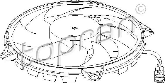 Topran 721 534 - Ventilators, Motora dzesēšanas sistēma www.autospares.lv