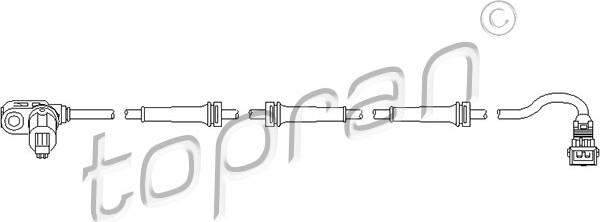 Topran 721 607 - Devējs, Riteņu griešanās ātrums www.autospares.lv