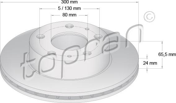 Topran 721 169 - Bremžu diski www.autospares.lv