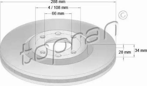 Topran 721 176 - Bremžu diski autospares.lv