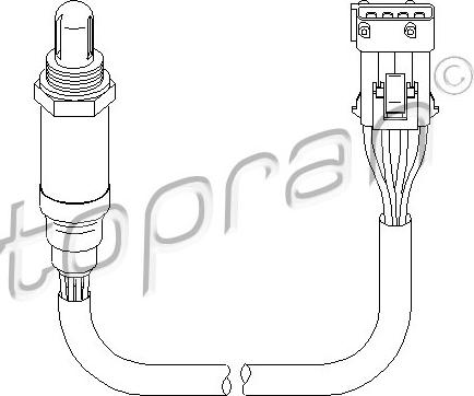 Topran 722 020 - Lambda Sensor www.autospares.lv