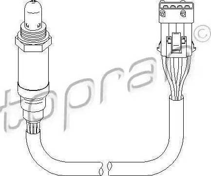 Topran 721 854 - Lambda Sensor www.autospares.lv