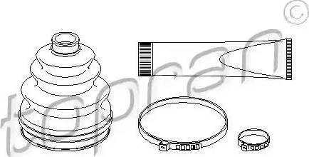 Topran 721 200 - Bellow, drive shaft www.autospares.lv