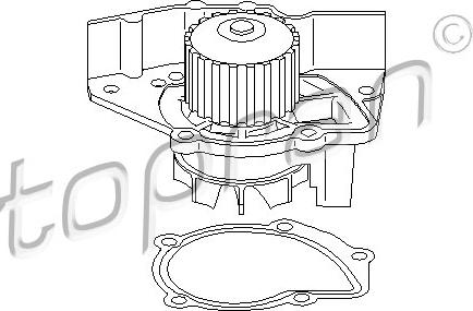 Topran 721 218 - Water Pump www.autospares.lv