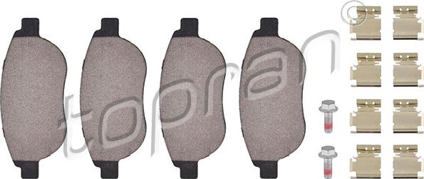 Topran 721 239 - Brake Pad Set, disc brake www.autospares.lv