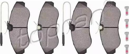 Topran 721 226 - Brake Pad Set, disc brake www.autospares.lv