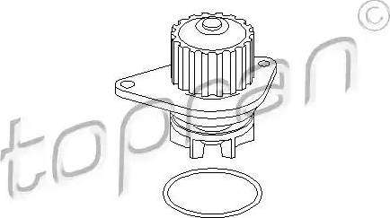 Topran 721 222 - Water Pump www.autospares.lv