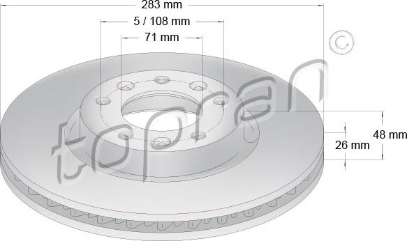 Topran 723 710 - Bremžu diski autospares.lv