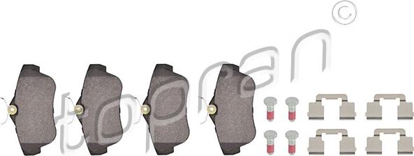 Topran 722 494 - Brake Pad Set, disc brake www.autospares.lv