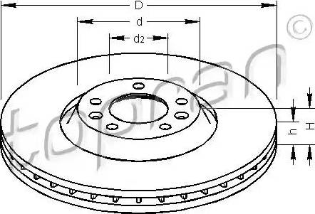 Topran 722 459 - Bremžu diski www.autospares.lv