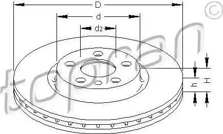 Topran 721 167 - Bremžu diski www.autospares.lv