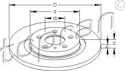 Topran 722 594 - Bremžu diski www.autospares.lv