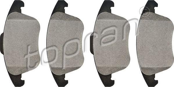 Topran 722 833 - Brake Pad Set, disc brake www.autospares.lv