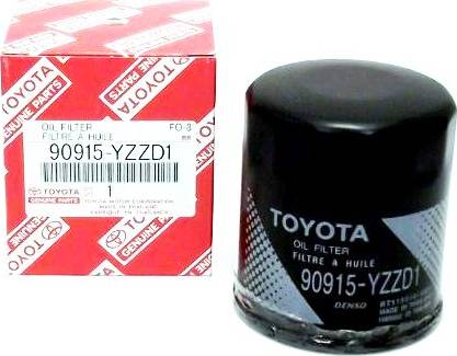 TOYOTA 90915YZZD1 - Eļļas filtrs www.autospares.lv