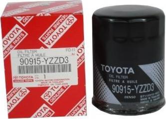 TOYOTA 90915-YZZD3 - Eļļas filtrs www.autospares.lv