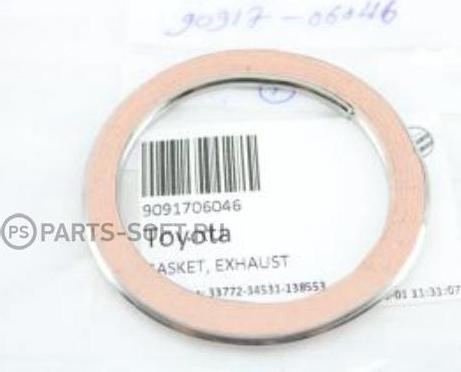 TOYOTA 90917-06046 - Blīvgredzens, Izplūdes caurule www.autospares.lv