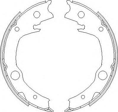 TOYOTA 4654020080 - Brake Shoe Set, parking brake www.autospares.lv