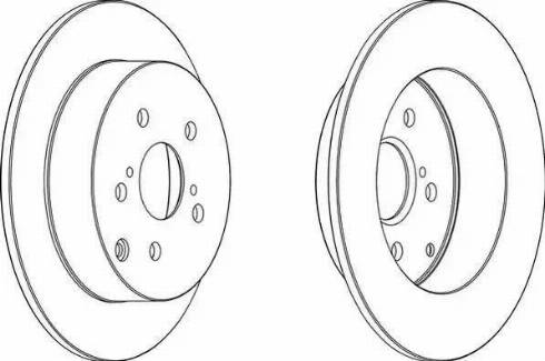 TOYOTA 4243102071 - Bremžu diski www.autospares.lv