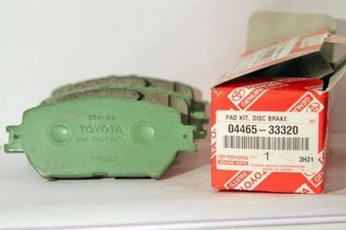 TOYOTA 04465-33320 - Brake Pad Set, disc brake www.autospares.lv