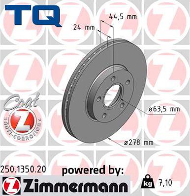 TQ 244593 - Тормозной диск www.autospares.lv