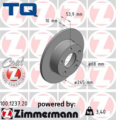 TQ 244567 - Bremžu diski www.autospares.lv