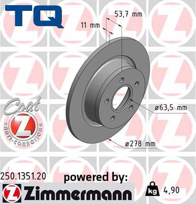 TQ 244637 - Bremžu diski www.autospares.lv