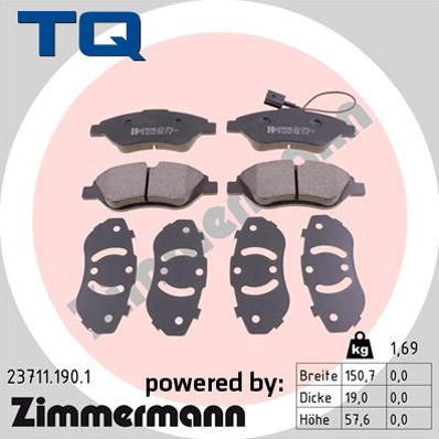 TQ TQ-BP0554 - Bremžu uzliku kompl., Disku bremzes autospares.lv