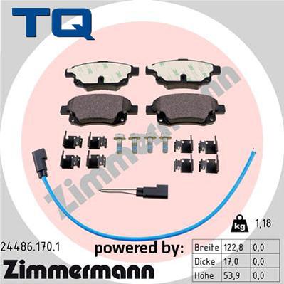 TQ TQ-BP0804 - Bremžu uzliku kompl., Disku bremzes www.autospares.lv