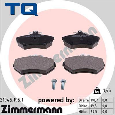 TQ TQ-BP0310 - Bremžu uzliku kompl., Disku bremzes www.autospares.lv