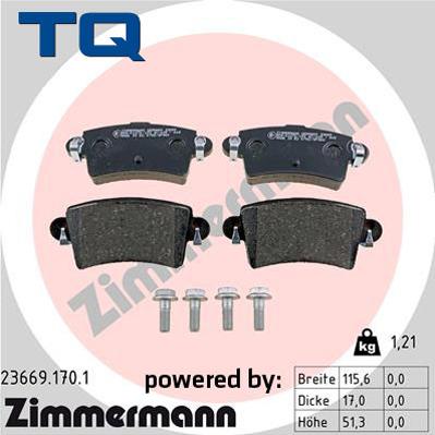 TQ TQ-BP0537 - Bremžu uzliku kompl., Disku bremzes www.autospares.lv