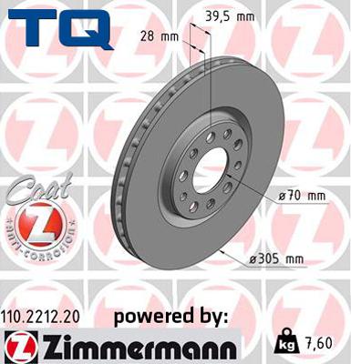 TQ 229455 - Bremžu diski www.autospares.lv