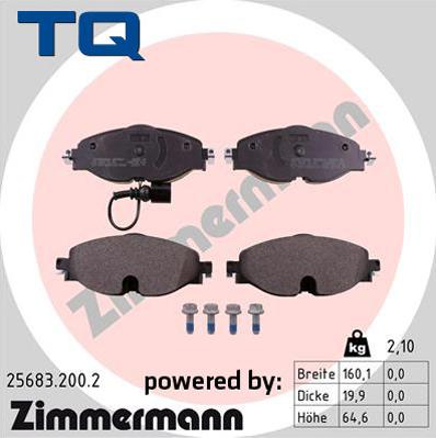 TQ 229558 - Bremžu uzliku kompl., Disku bremzes autospares.lv