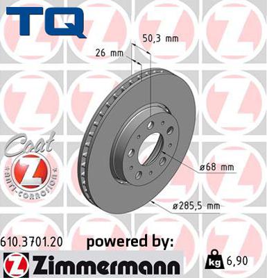 TQ 229505 - Bremžu diski www.autospares.lv