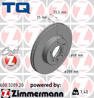 TQ 229501 - Тормозной диск www.autospares.lv