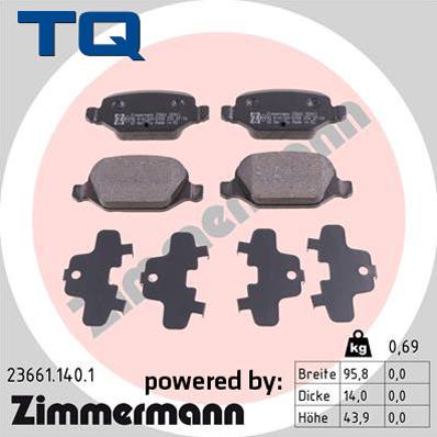 TQ 222696 - Bremžu uzliku kompl., Disku bremzes autospares.lv