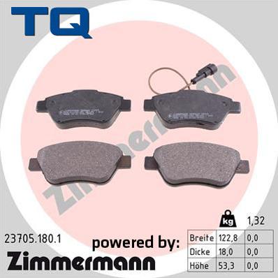 TQ TQ-BP0066 - Brake Pad Set, disc brake www.autospares.lv