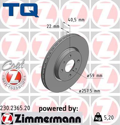 TQ 222656 - Bremžu diski www.autospares.lv