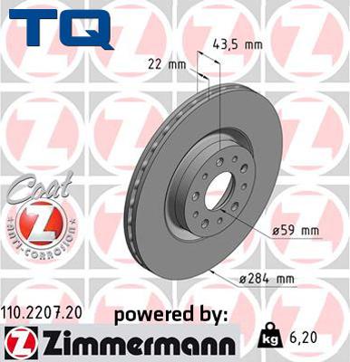 TQ 222604 - Тормозной диск www.autospares.lv