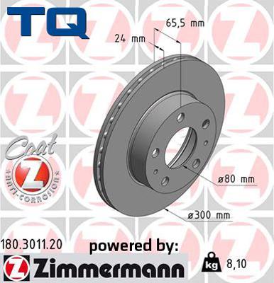 TQ 222614 - Brake Disc www.autospares.lv