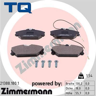 TQ 222635 - Bremžu uzliku kompl., Disku bremzes autospares.lv