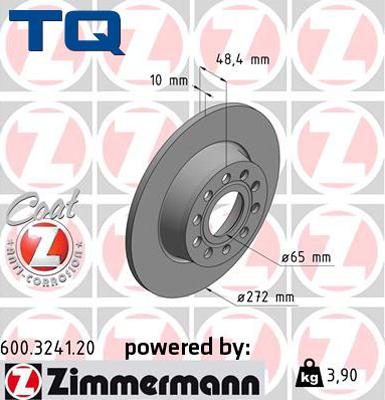 TQ TQ-BD0106 - Тормозной диск www.autospares.lv