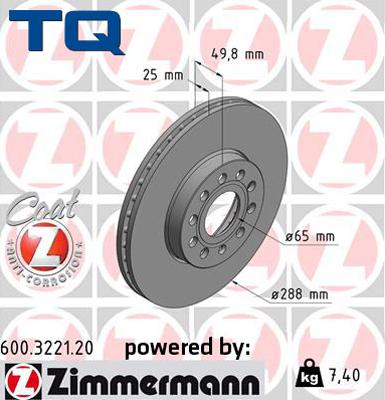 TQ 222792 - Bremžu diski www.autospares.lv