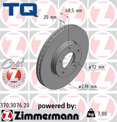 TQ 222748 - Bremžu diski www.autospares.lv