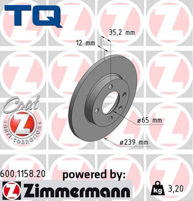 TQ 222785 - Тормозной диск www.autospares.lv