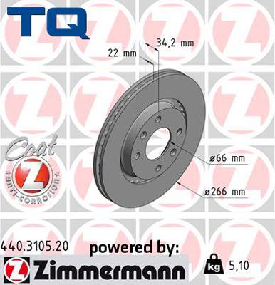 TQ 222774 - Тормозной диск www.autospares.lv