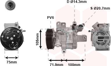 TQ TQ-4000K317 - Kompresors, Gaisa kond. sistēma autospares.lv